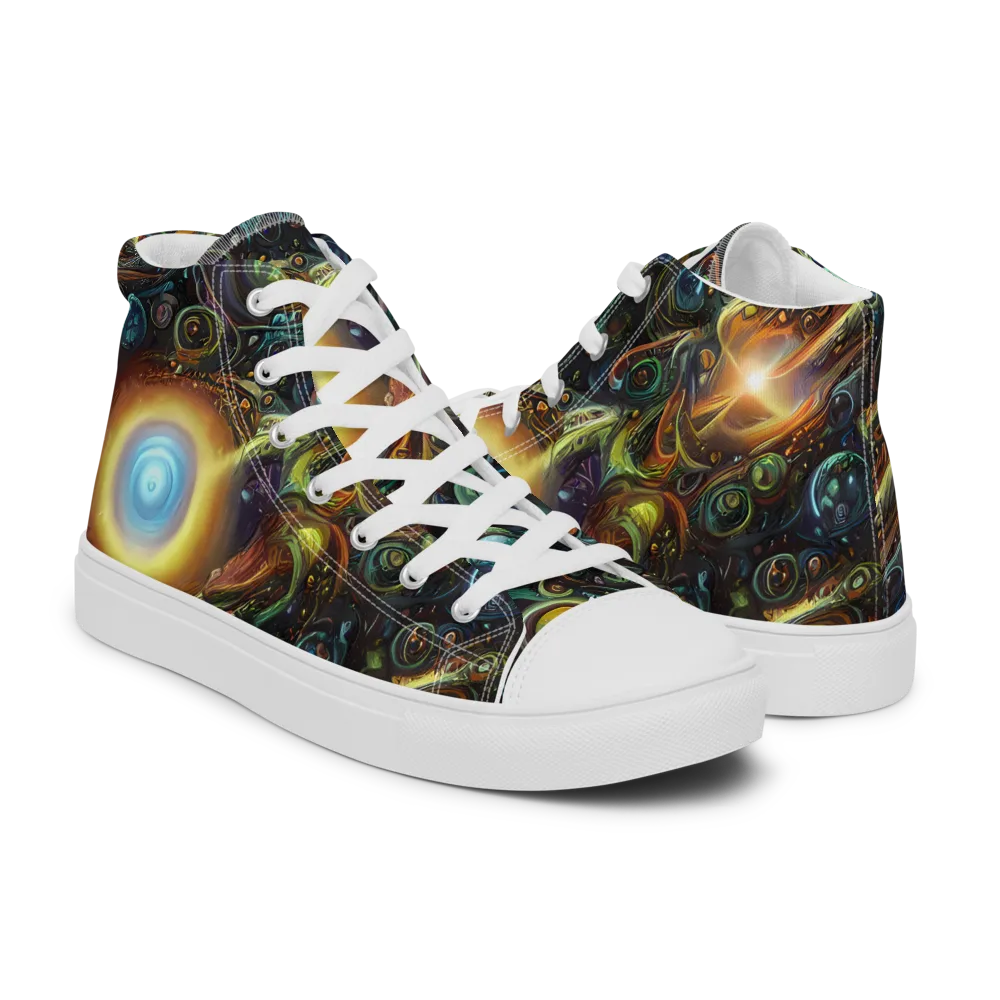 Ferez Vortex on Men's High Top Canvas Shoes — Right