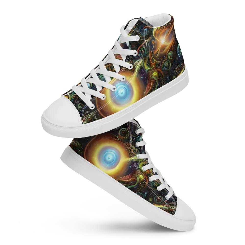 Ferez Vortex on Men's High Top Canvas Shoes — Front