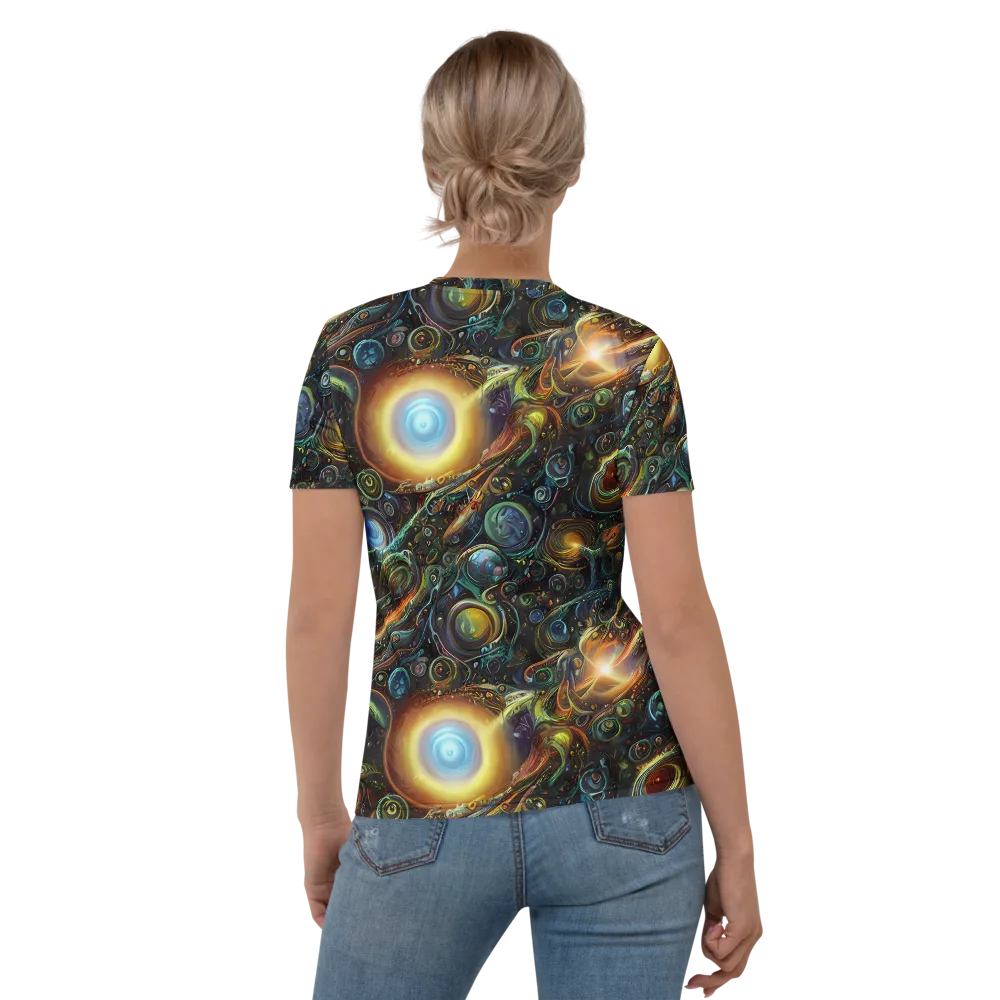 Ferez Vortex on Women's Crew Neck T-Shirt — Back