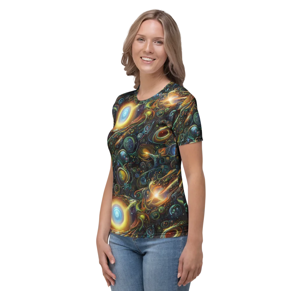 Ferez Vortex on Women's Crew Neck T-Shirt — Left