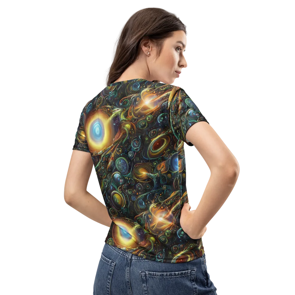 Ferez Vortex on Women's Crew Neck T-Shirt — Back