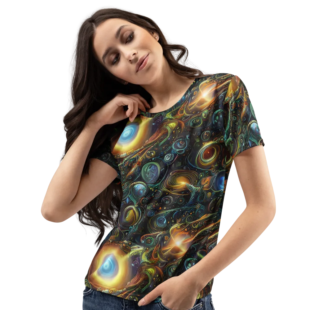 Ferez Vortex on Women's Crew Neck T-Shirt — Left Front