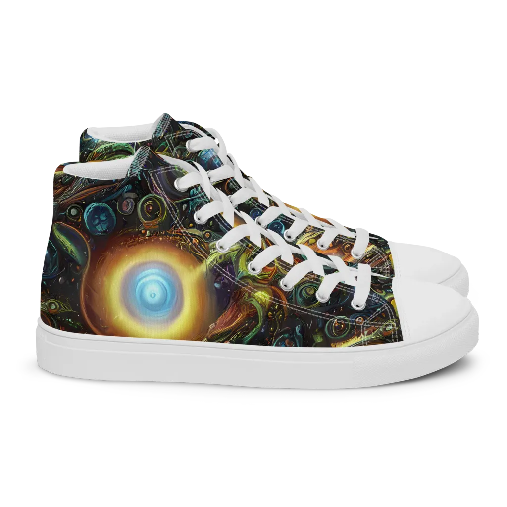 Ferez Vortex on Women's High Top Canvas Shoes — Right
