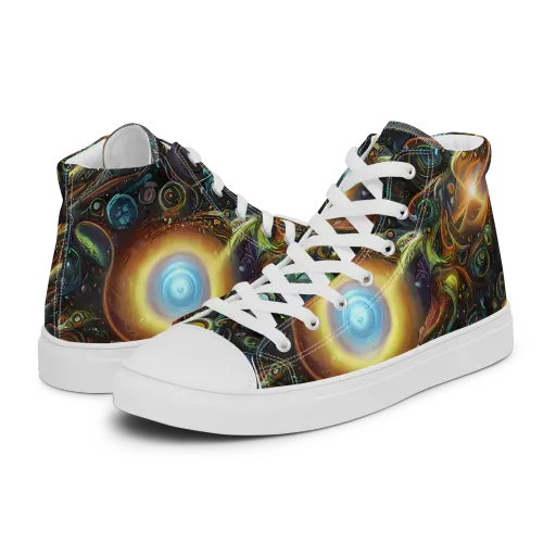 Ferez Vortex on a Women's High Top Canvas Shoes