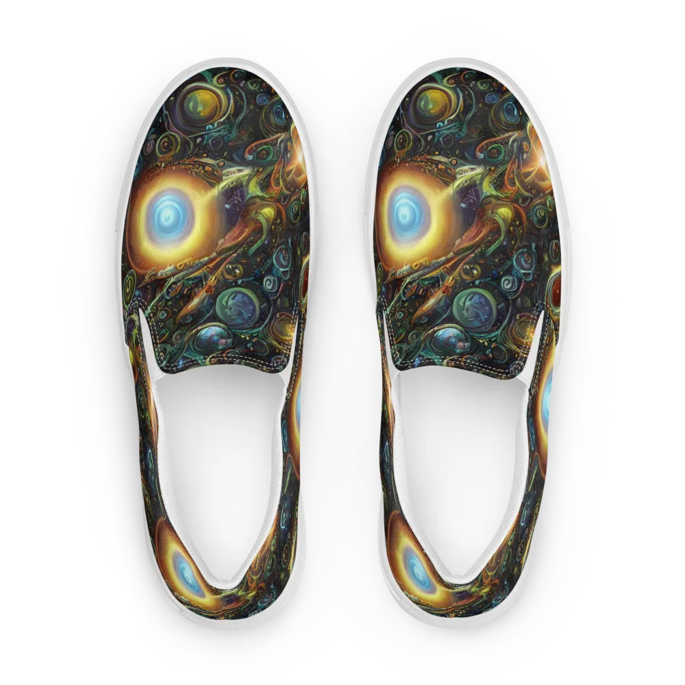 Ferez Vortex on Men's Slip-On Canvas Shoes — Front