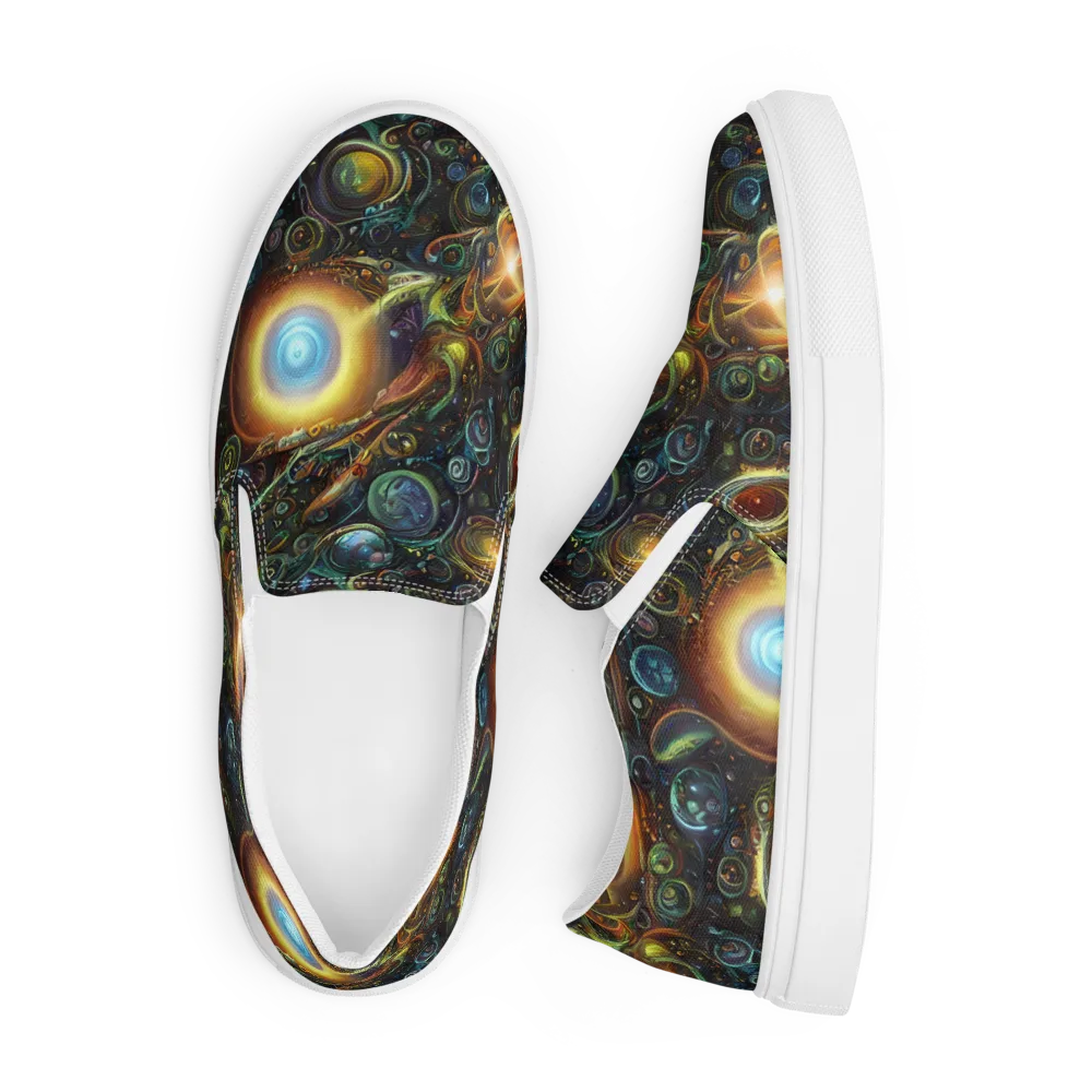 Ferez Vortex on Men's Slip-On Canvas Shoes — Front