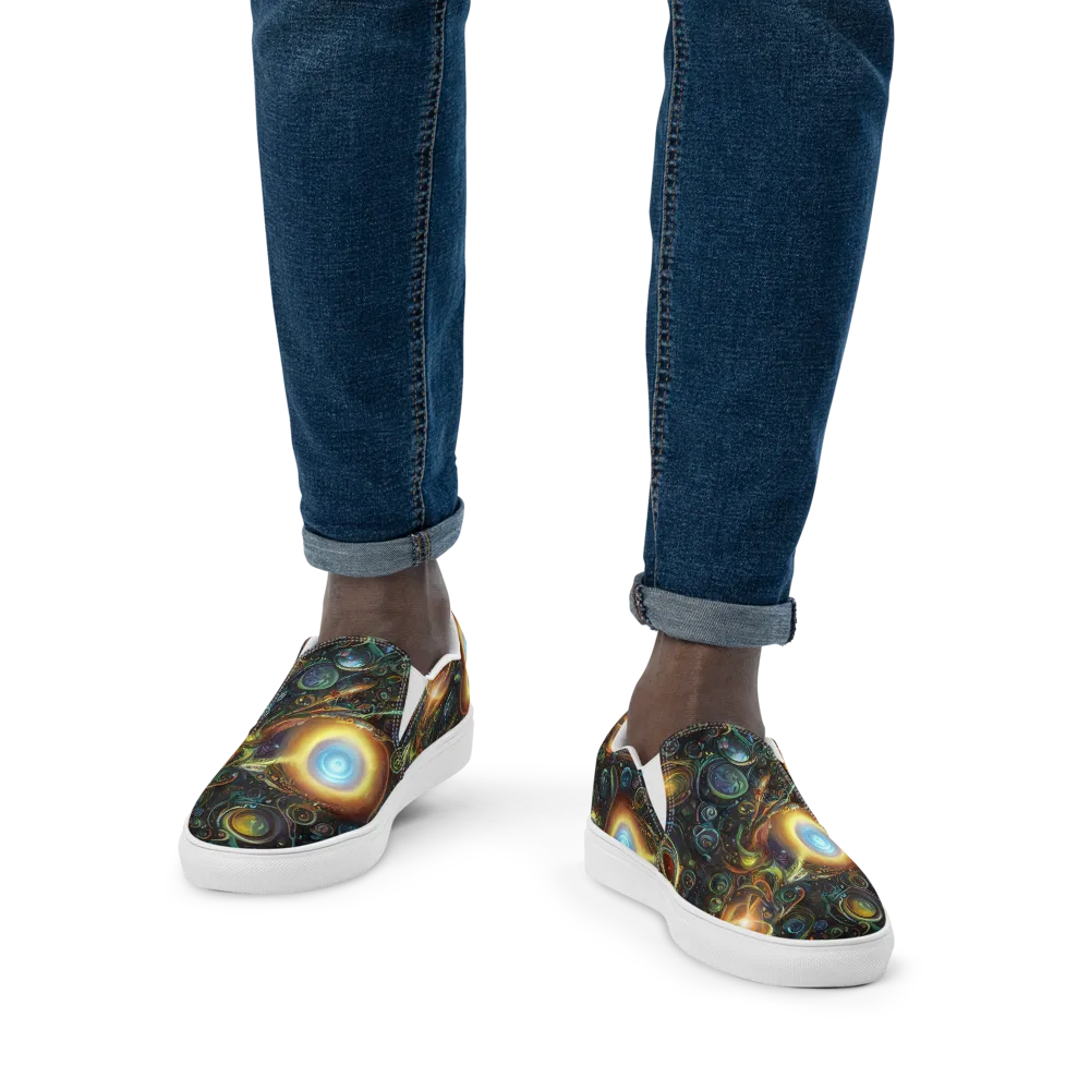 Ferez Vortex on Men's Slip-On Canvas Shoes — Front