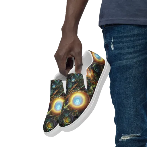Ferez Vortex on a Men's Slip-On Canvas Shoes