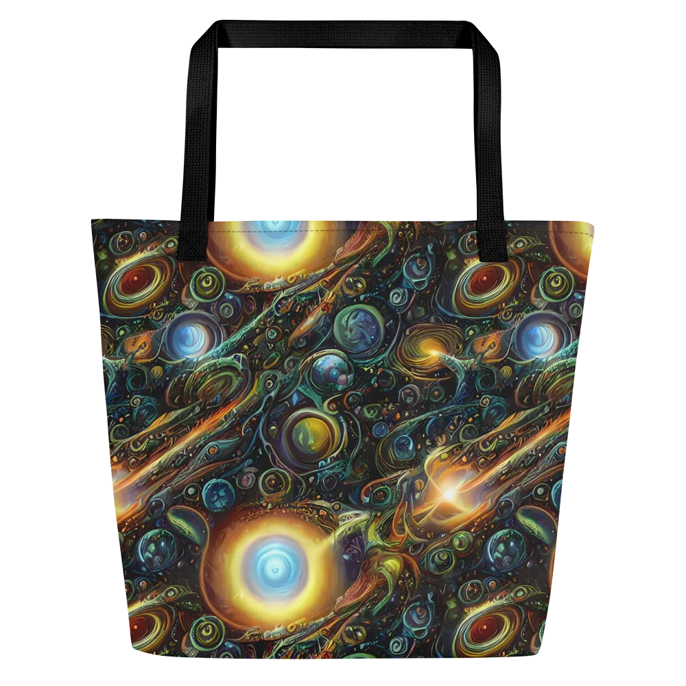 Ferez Vortex on Large Tote Bag W/ Pocket — Front