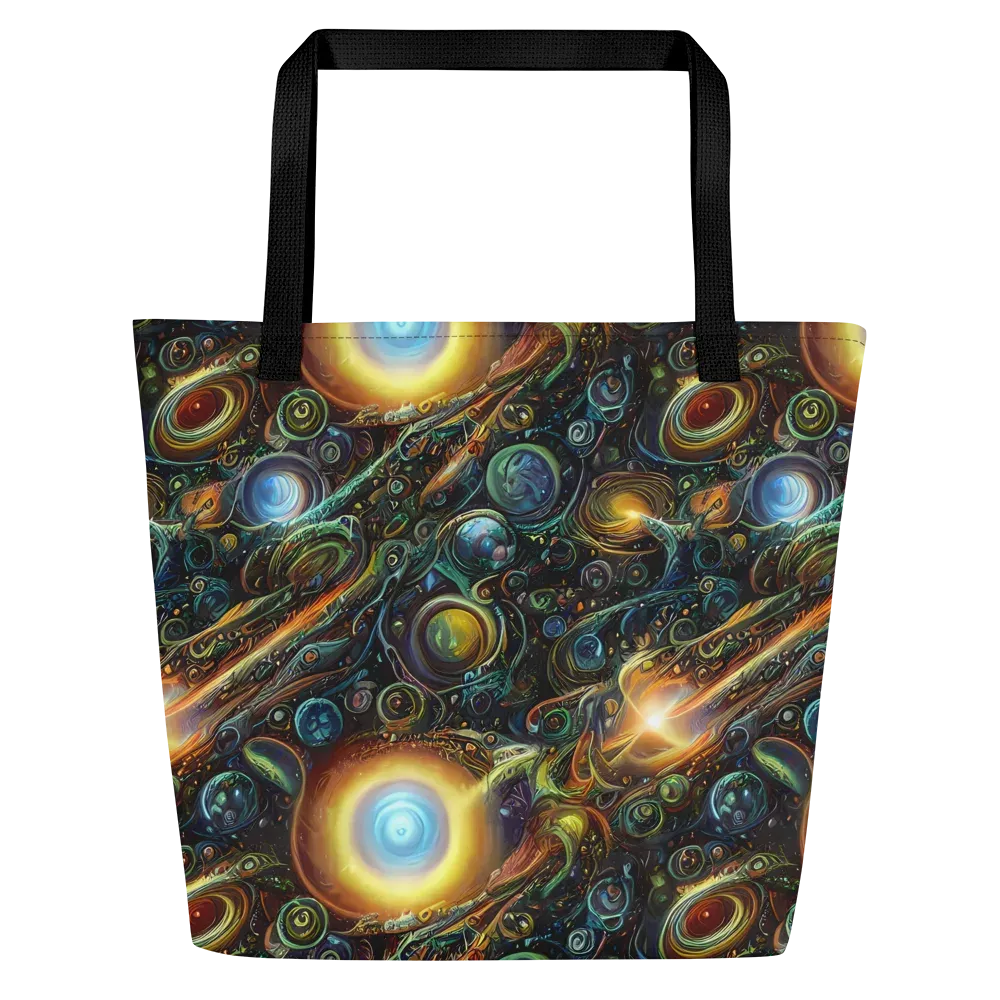 Ferez Vortex on Large Tote Bag W/ Pocket — Front