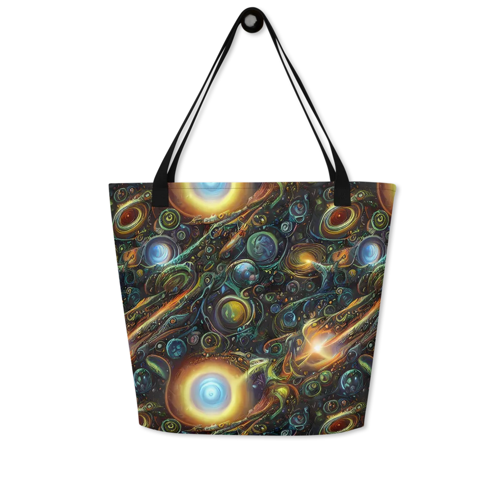 Ferez Vortex on Large Tote Bag W/ Pocket — Front