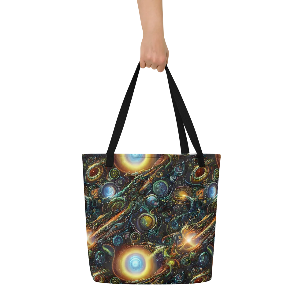 Ferez Vortex on Large Tote Bag W/ Pocket — Front