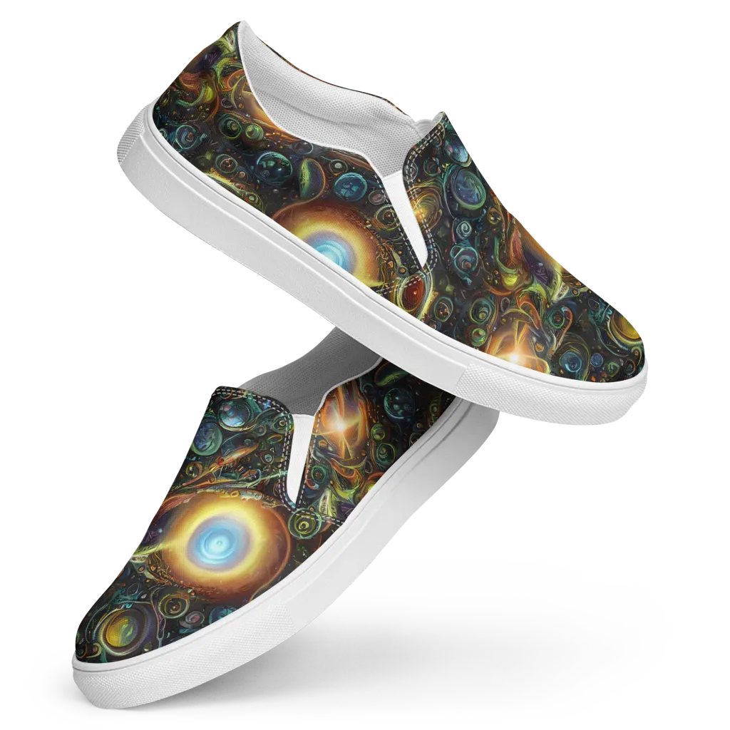 Ferez Vortex on Women's Slip-On Canvas Shoes — Front
