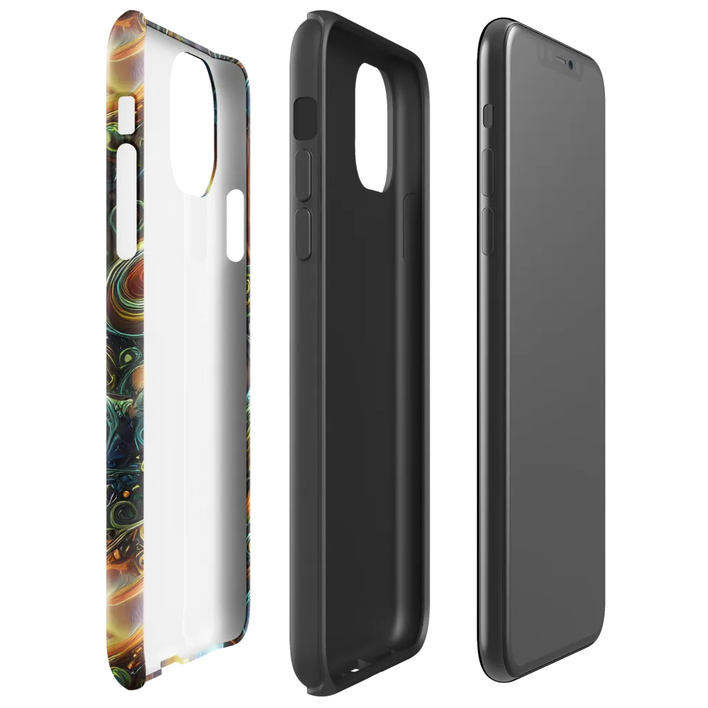 Ferez Vortex on Tough Case for iPhone® — Right