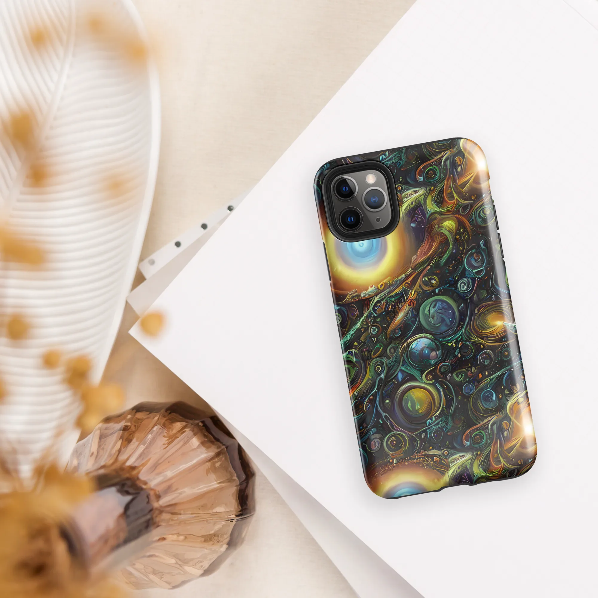 Ferez Vortex on Tough Case for iPhone® — Front