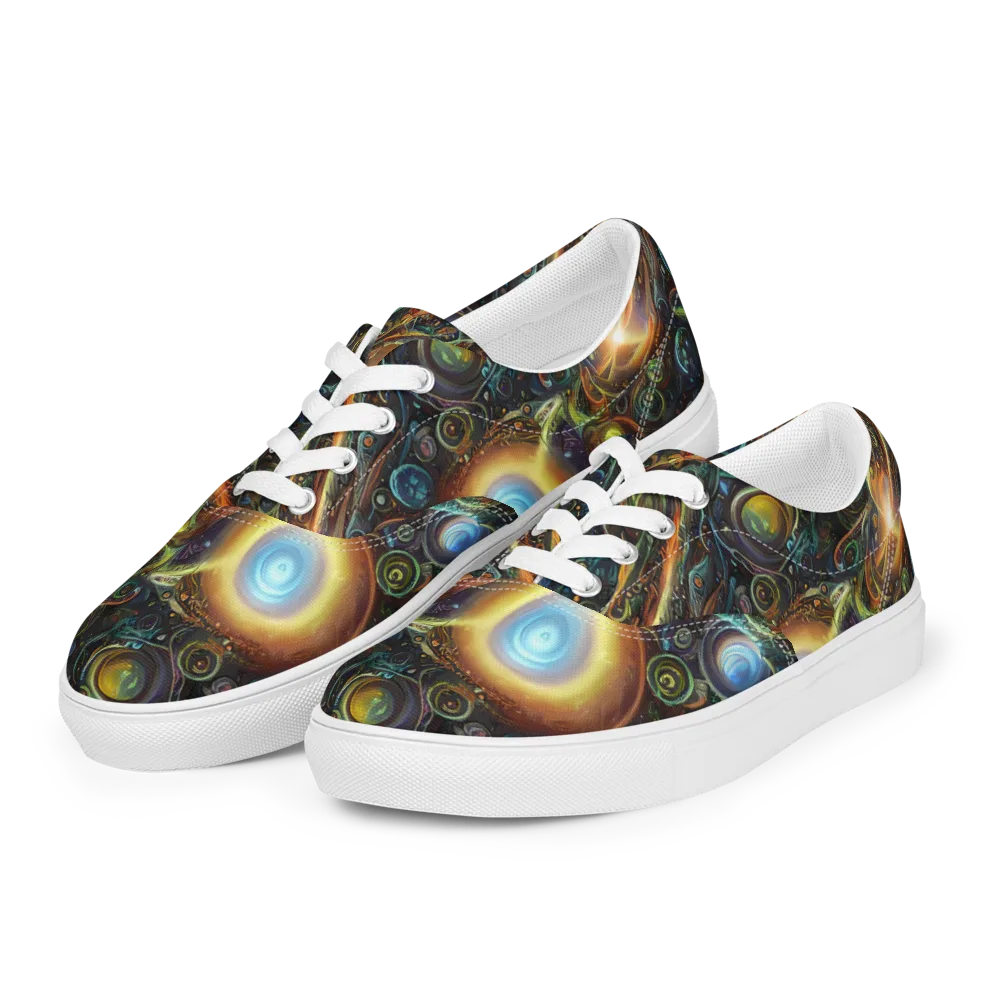 Ferez Vortex on Men's Lace-Up Canvas Shoes — Left Front