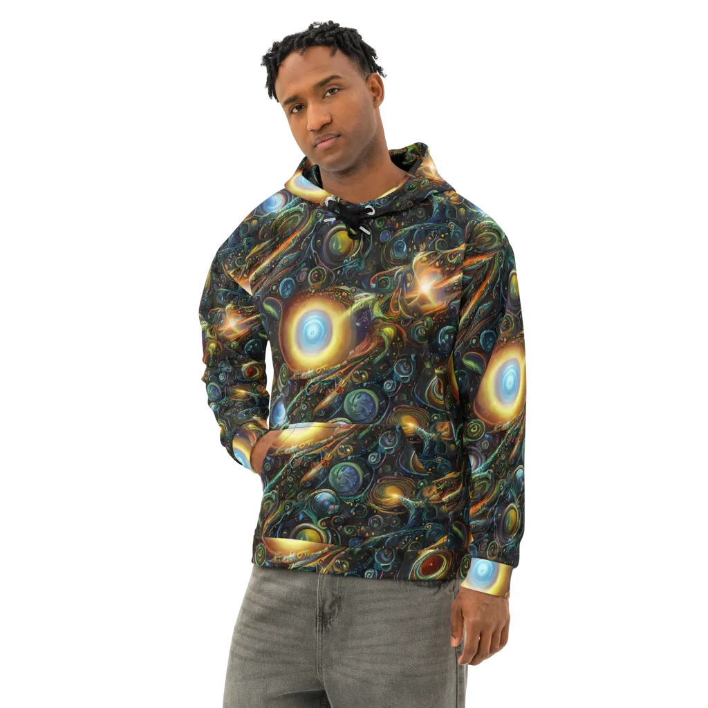 Ferez Vortex on Cotton Hoodie — Left Front