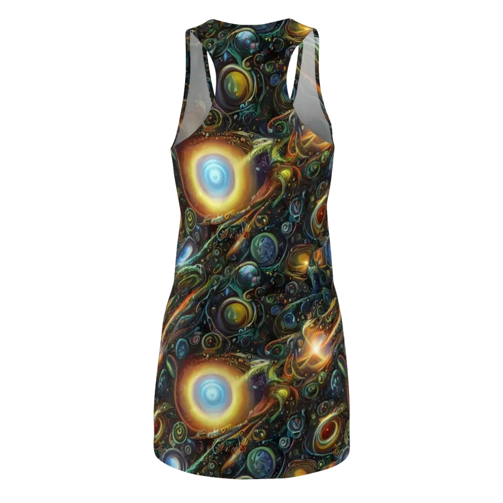 Ferez Vortex on Racerback Dress — Back