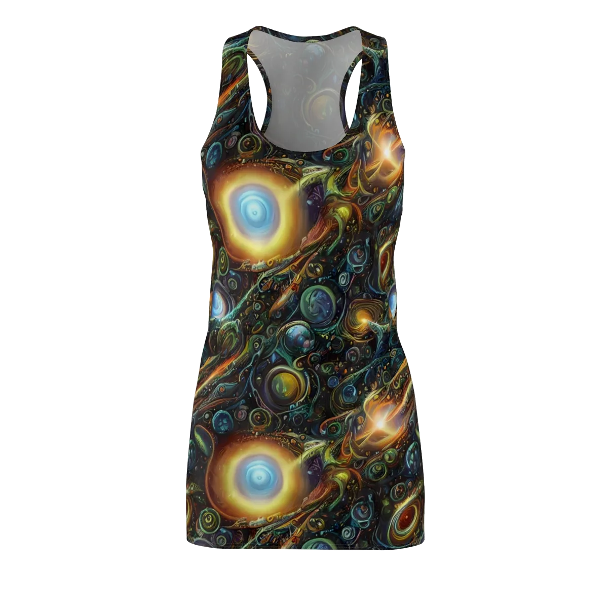 Ferez Vortex on Racerback Dress — Front