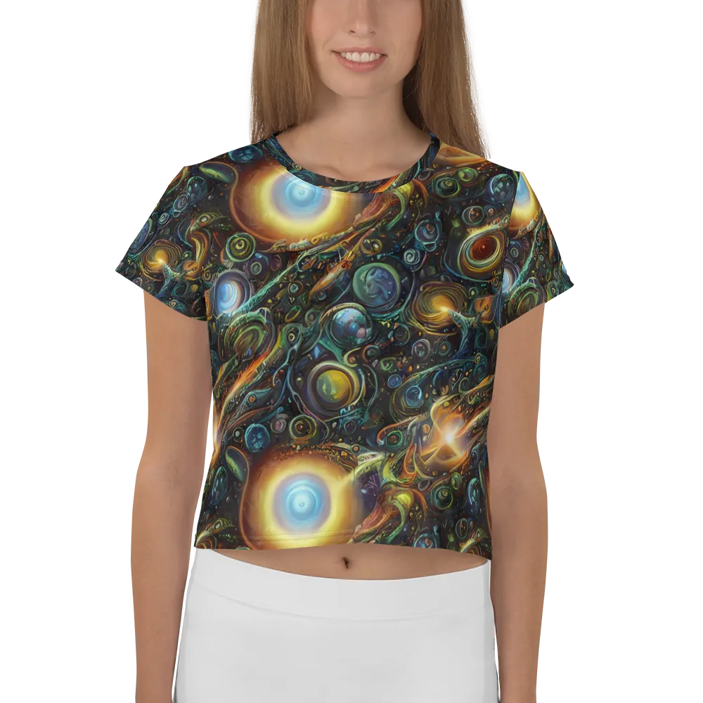 Ferez Vortex on Crop Tee — Front