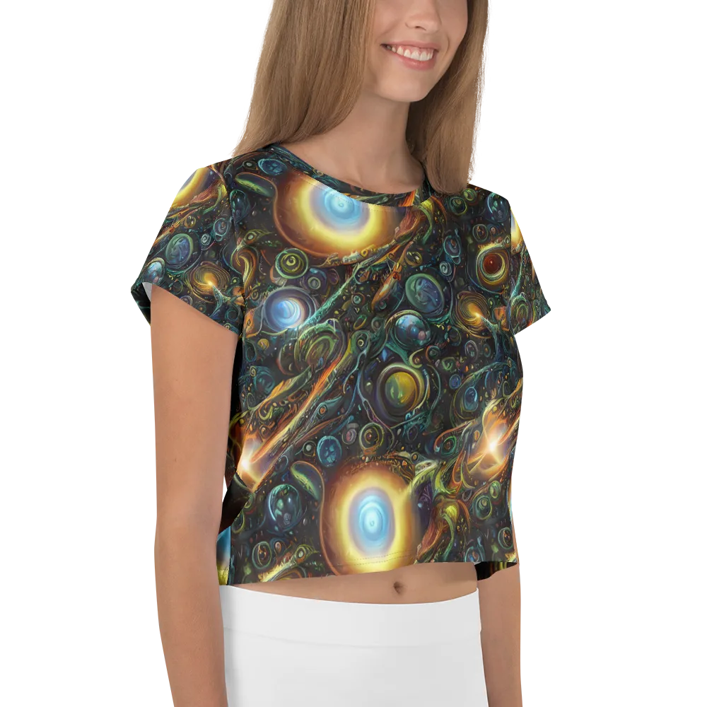 Ferez Vortex on Crop Tee — Right