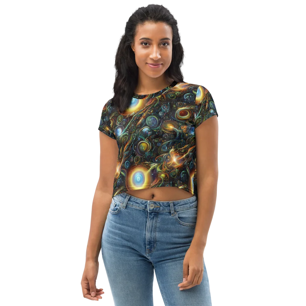 Ferez Vortex on Crop Tee — Front