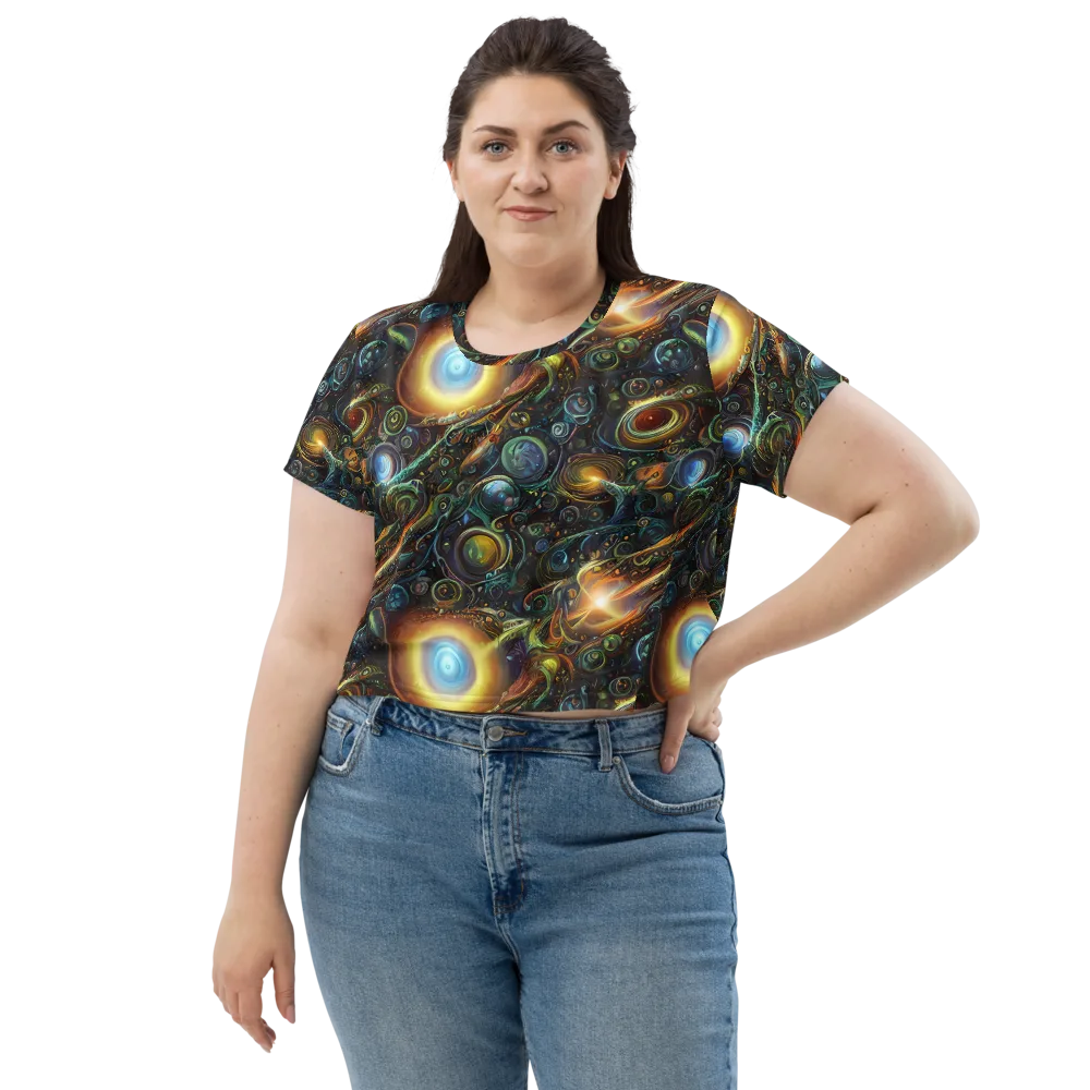 Ferez Vortex on Crop Tee — Front