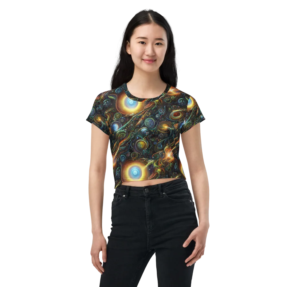 Ferez Vortex on Crop Tee — Front