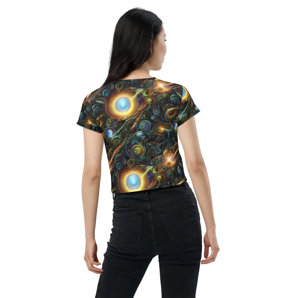 Ferez Vortex on Crop Tee — Back