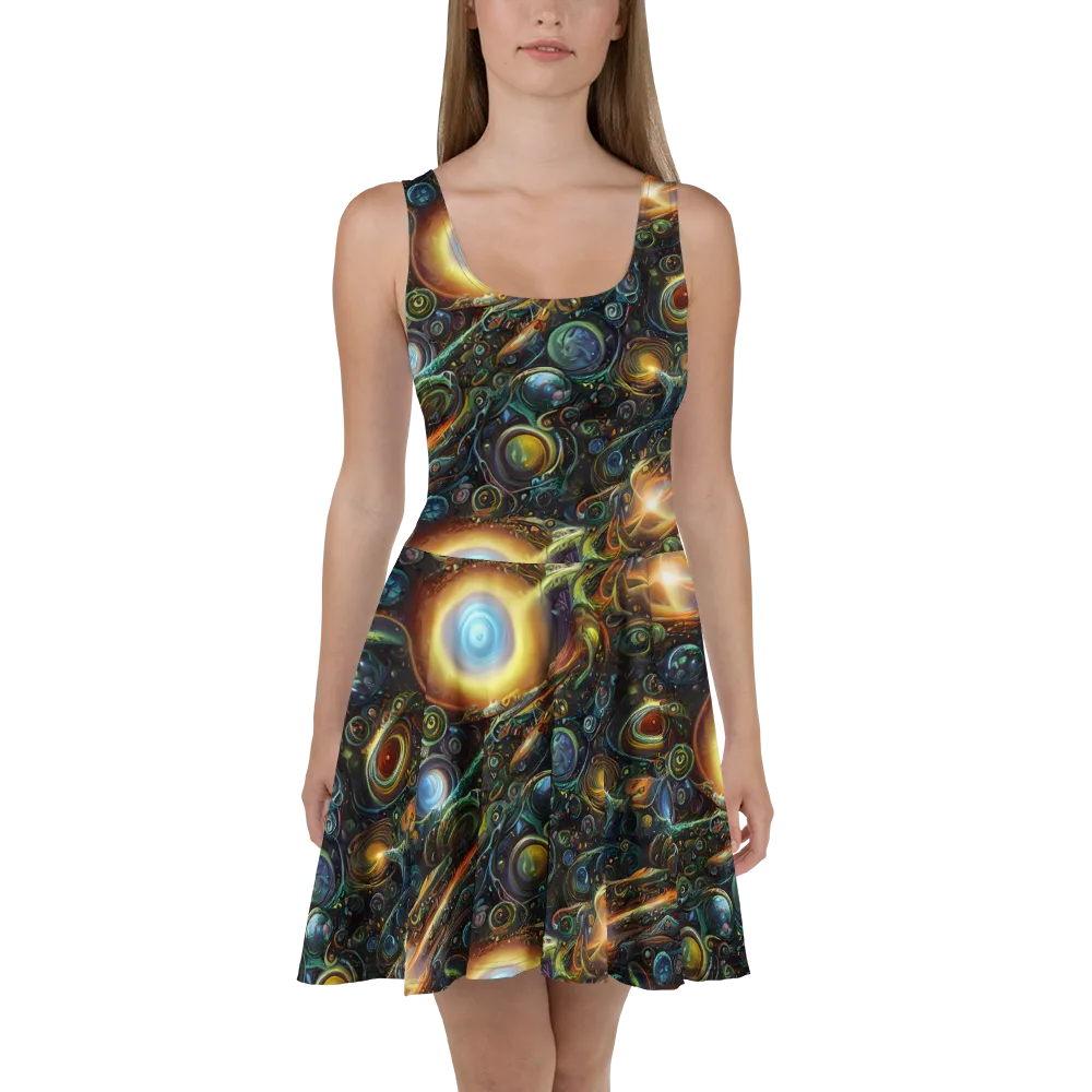 Ferez Vortex on Skater Dress — Front