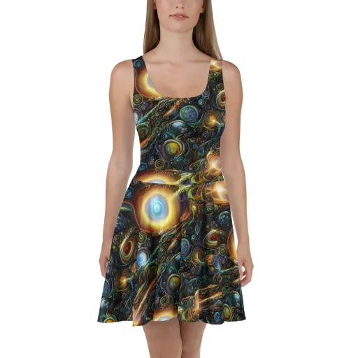 Ferez Vortex on a Skater Dress