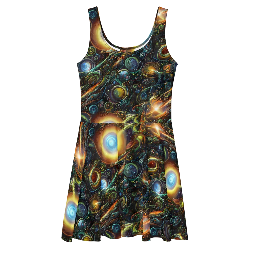 Ferez Vortex on Skater Dress — Front