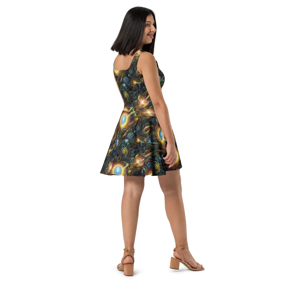 Ferez Vortex on Skater Dress — Right