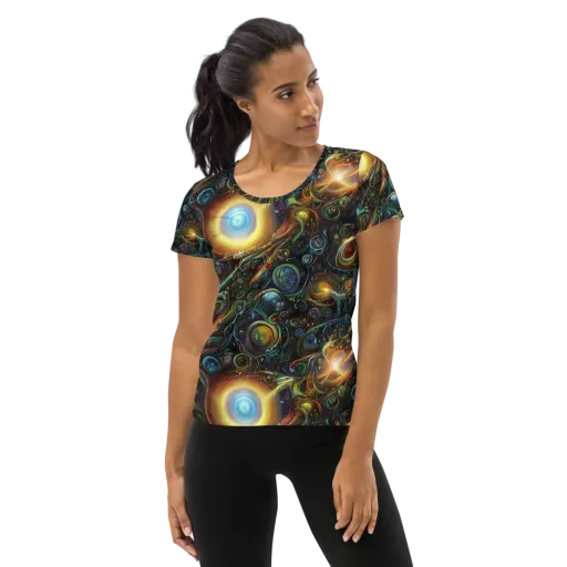 Ferez Vortex on a Women's Athletic T-Shirt