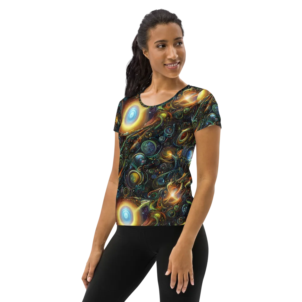 Ferez Vortex on Women's Athletic T-Shirt — Left