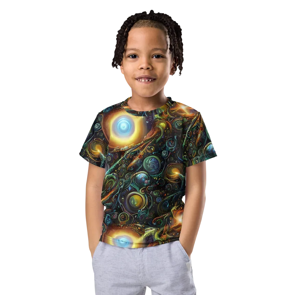 Ferez Vortex on Kids Crew Neck T-Shirt — Front