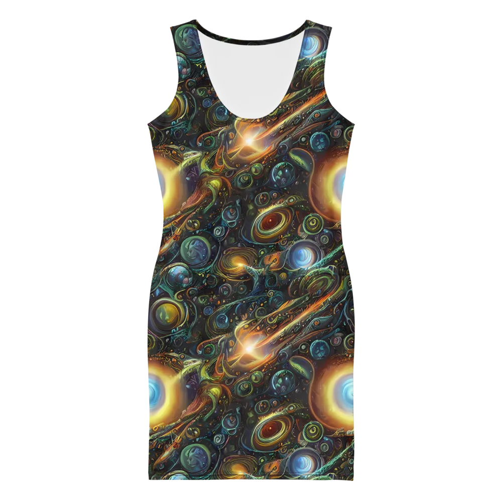 Ferez Vortex on Bodycon Dress — Front