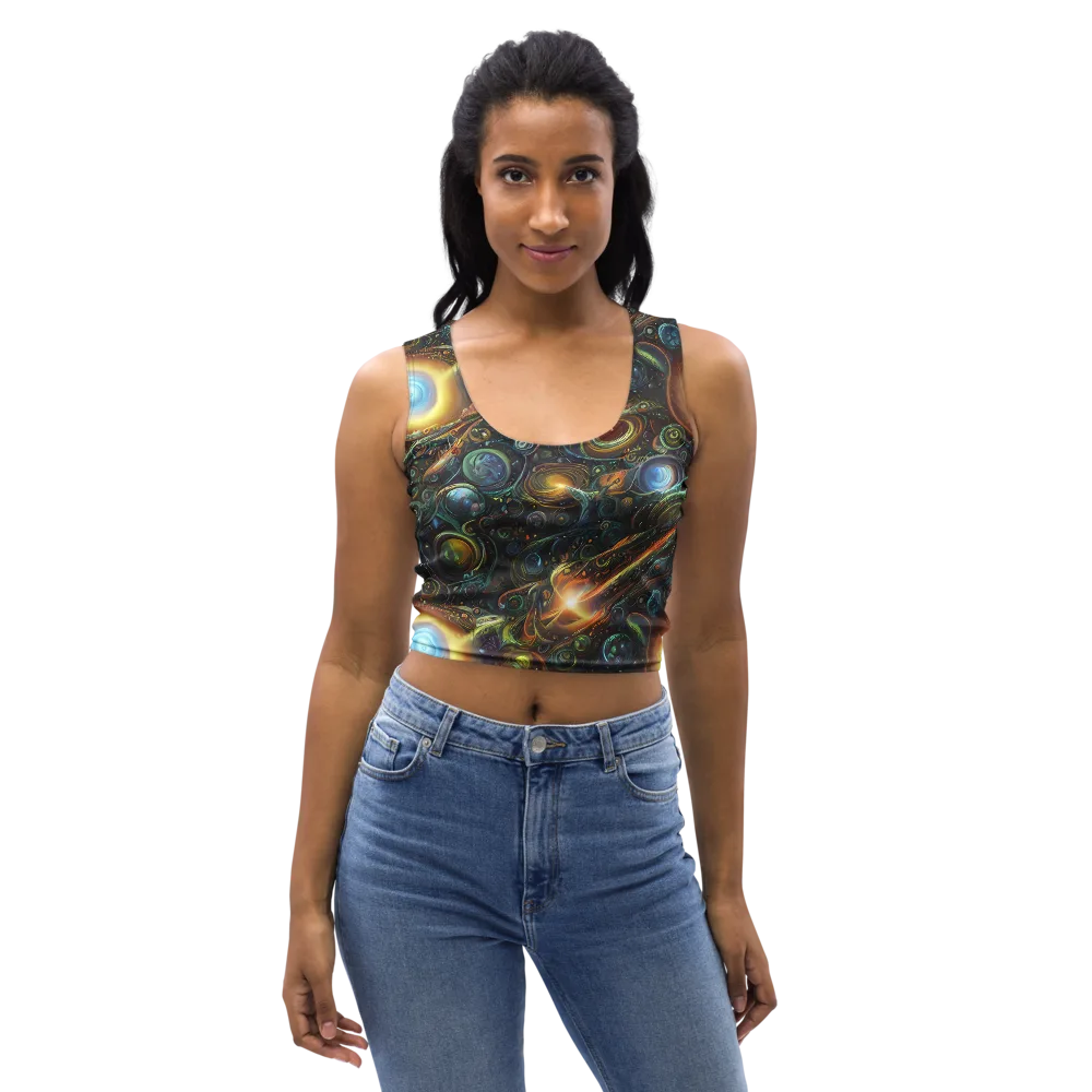 Ferez Vortex on Crop Top — Front