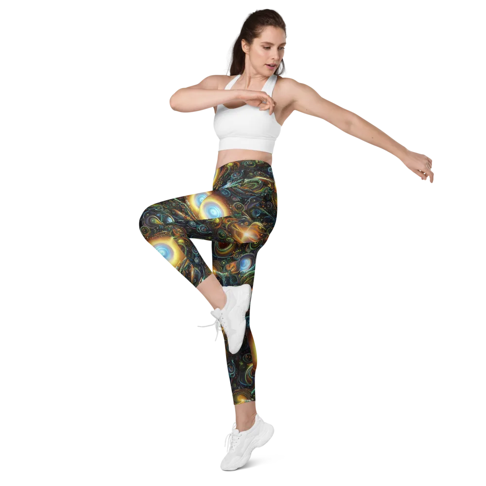 Ferez Vortex on Leggings with Pockets — Left Front
