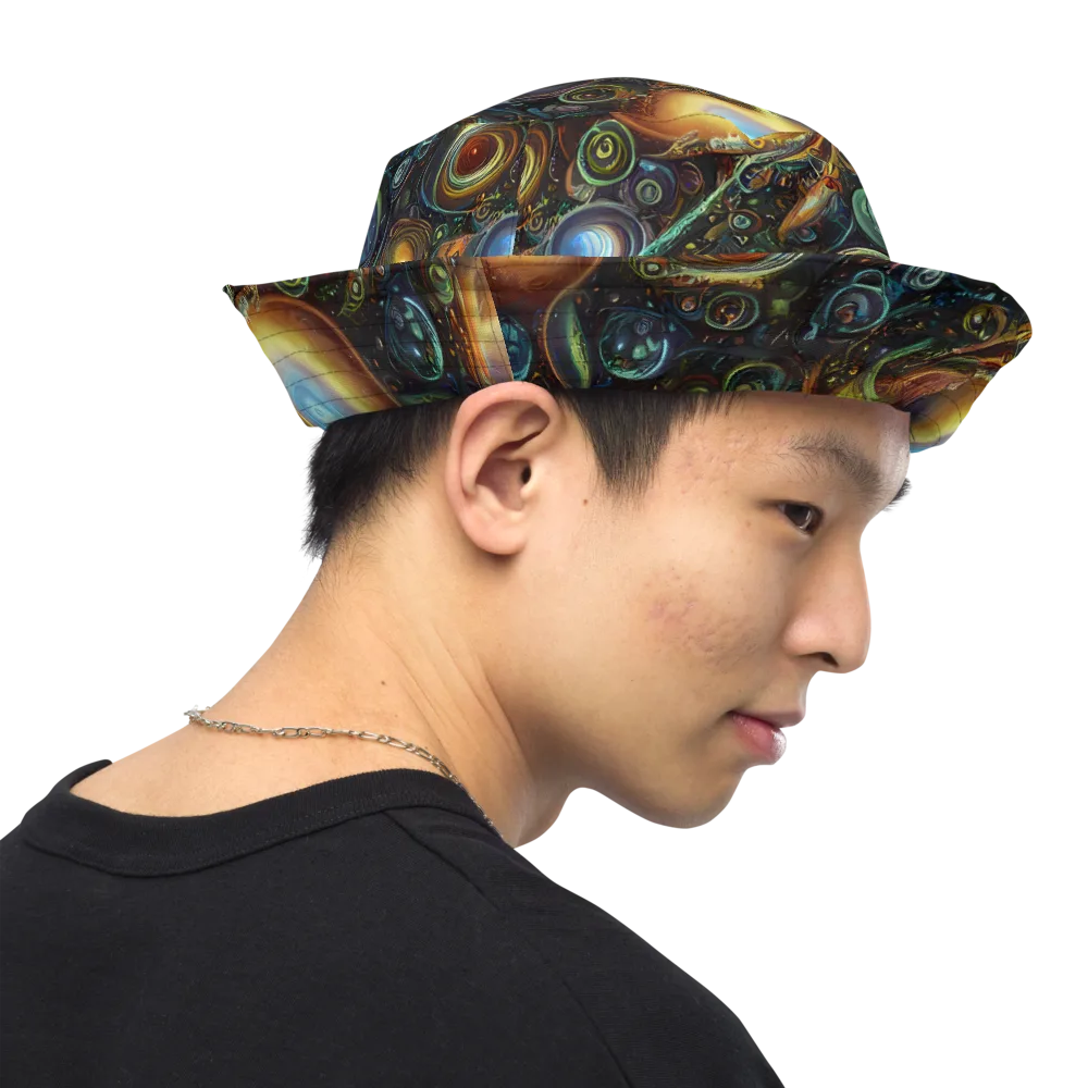 Ferez Vortex on Reversible Bucket Hat — Right Outside