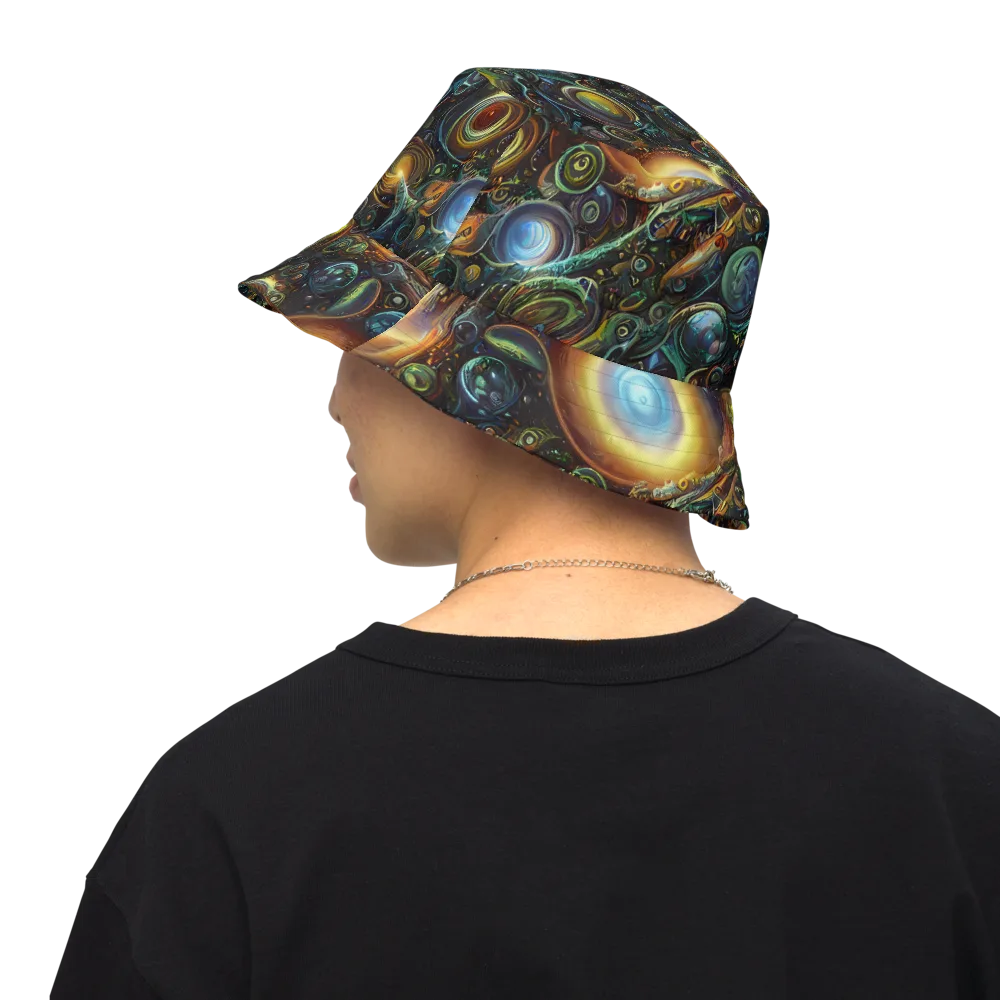 Ferez Vortex on Reversible Bucket Hat — Back Inside