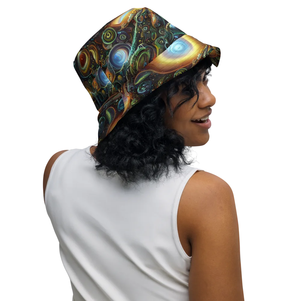 Ferez Vortex on Reversible Bucket Hat — Right Outside
