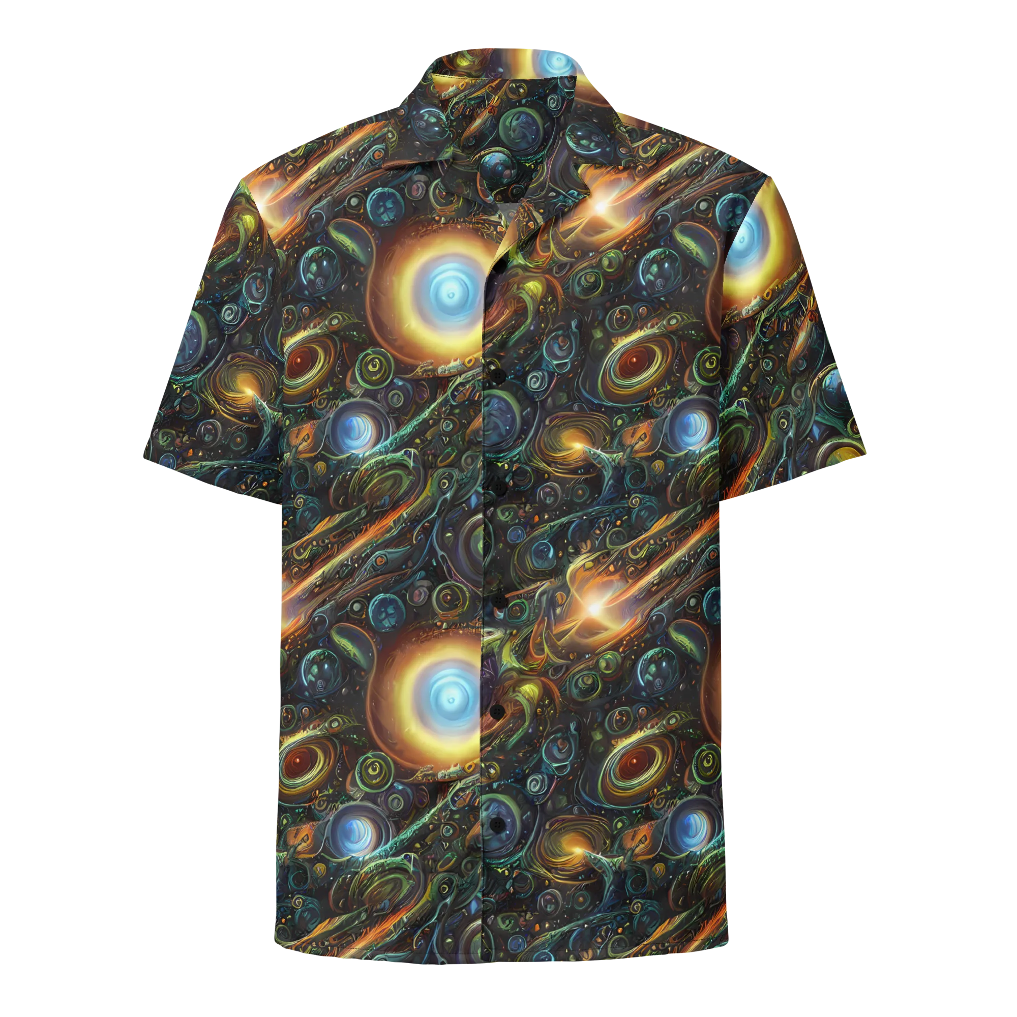Ferez Vortex on Button Shirt — Front