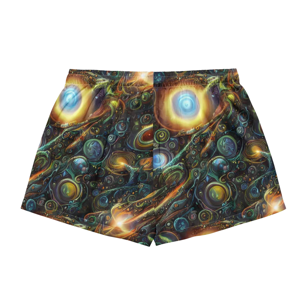 Ferez Vortex on Women's Pajama Shorts — Back