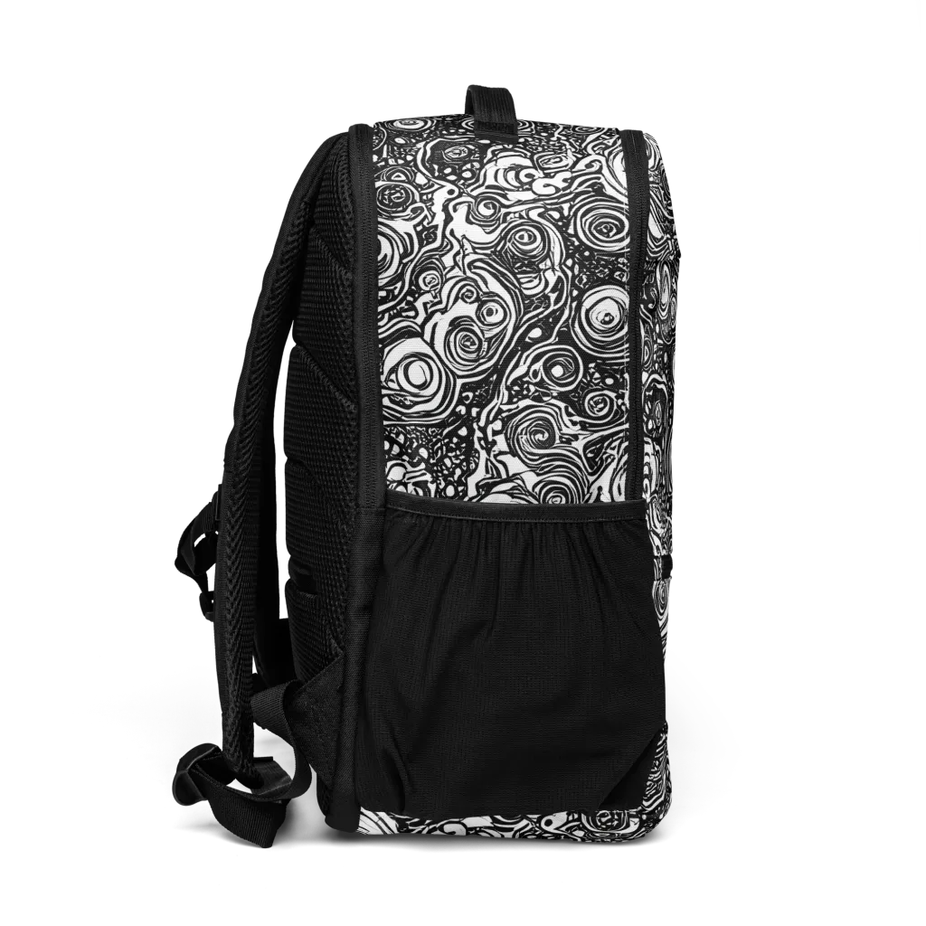 Swirling Stories on Utility Backpack — Right
