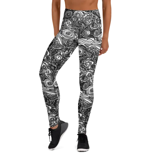 Swirling Stories on a Yoga Leggings