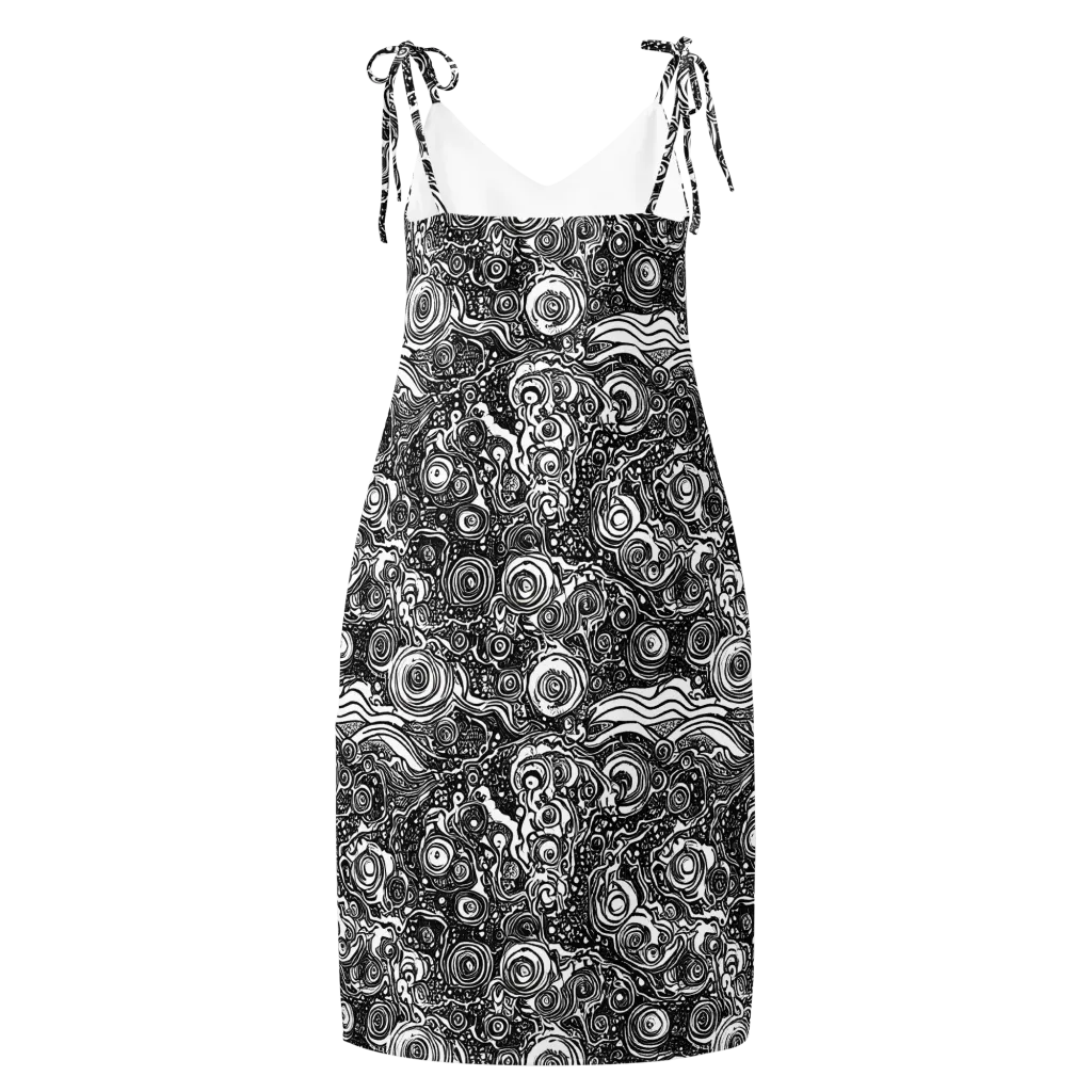 Swirling Stories on Slip Dress — Back