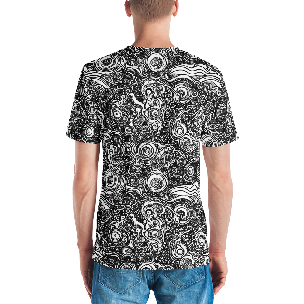 Swirling Stories on Men's Crew Neck T-Shirt — Back