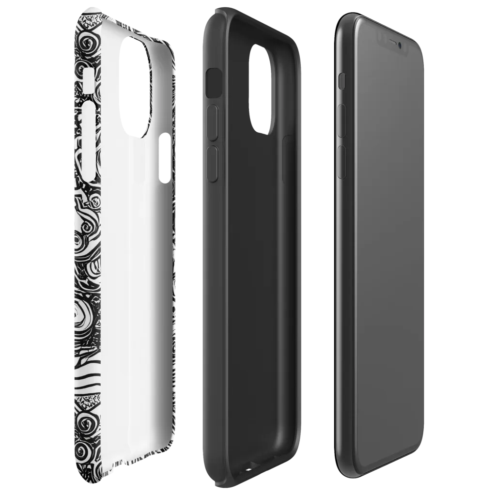 Swirling Stories on Tough Case for iPhone® — Right