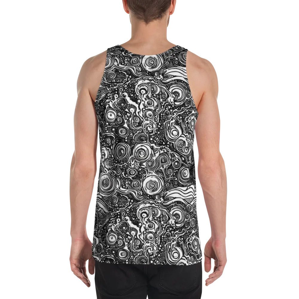 Swirling Stories on Men's Tank Top — Back